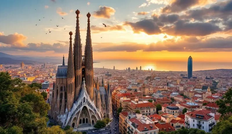 Image of Barcelona generated with our AI technology