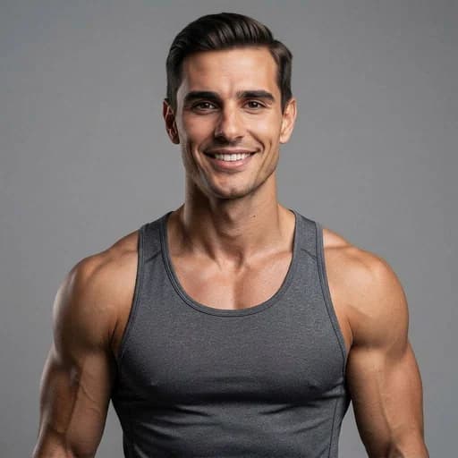 Photo after Muscular AI filter