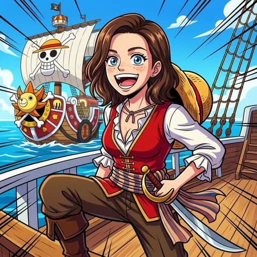 Photo after One Piece AI filter