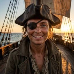 Pirate AI image filter