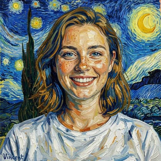 Photo after Van Gogh AI filter