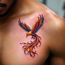 Style Colored Tattoo Art for AI Image
