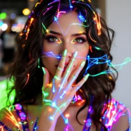 Style Fiber Optic for AI Image