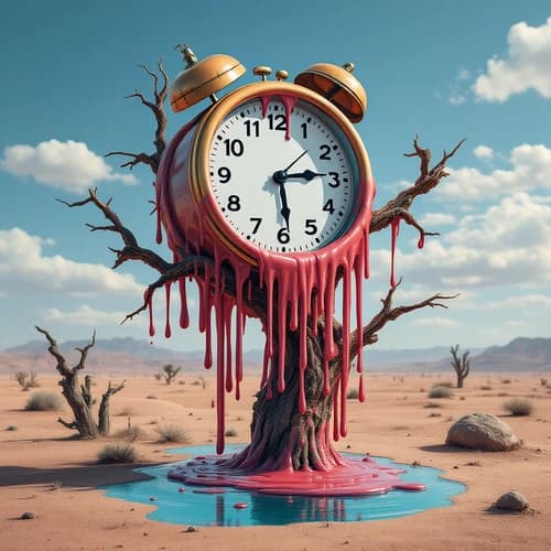 AI Melting Surreal Image