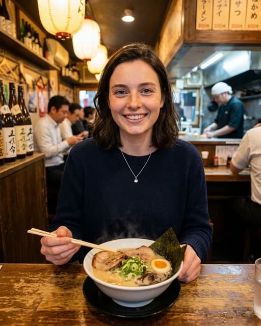 Traditional Ramen Bar AI travel photo example