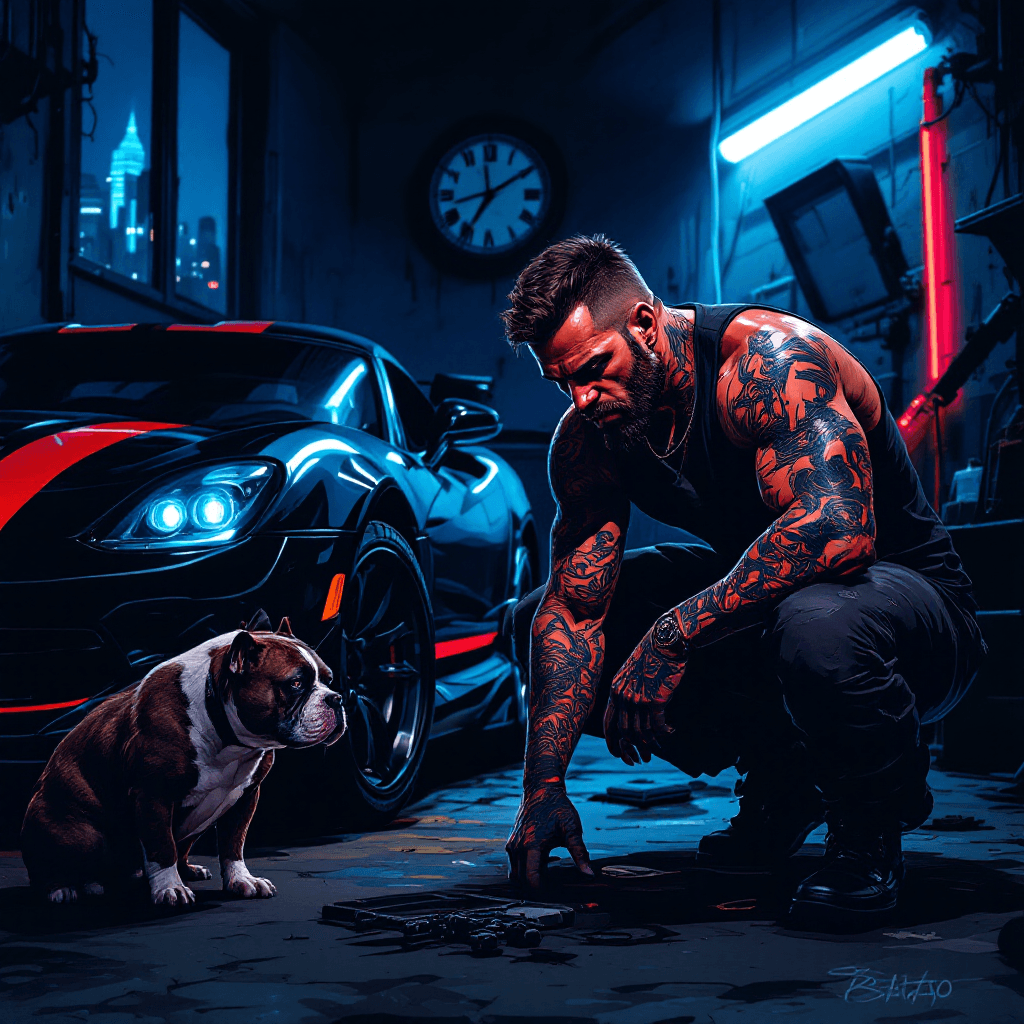 AI Grit and Gears: A Day in the Life Image