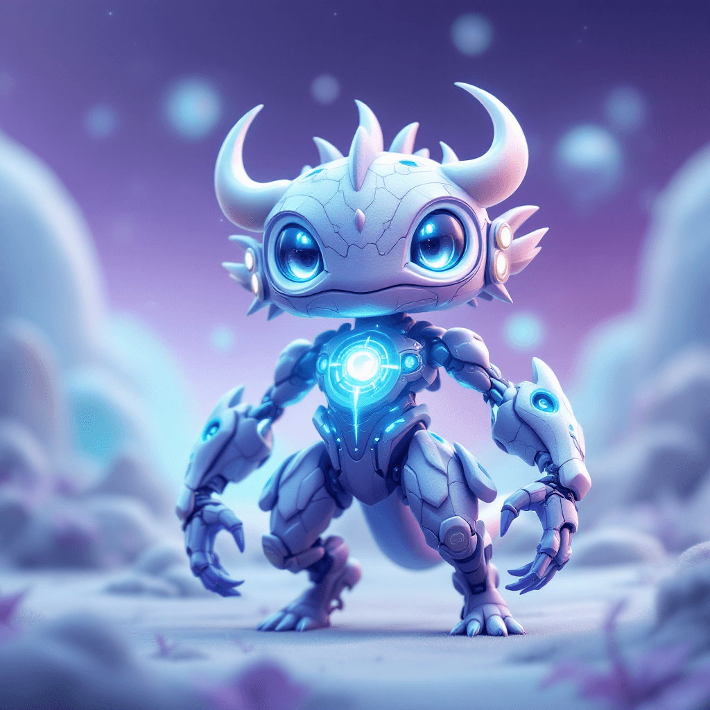 AI Paradox Fakemon: The Fusion of Primal and Futuristic Image