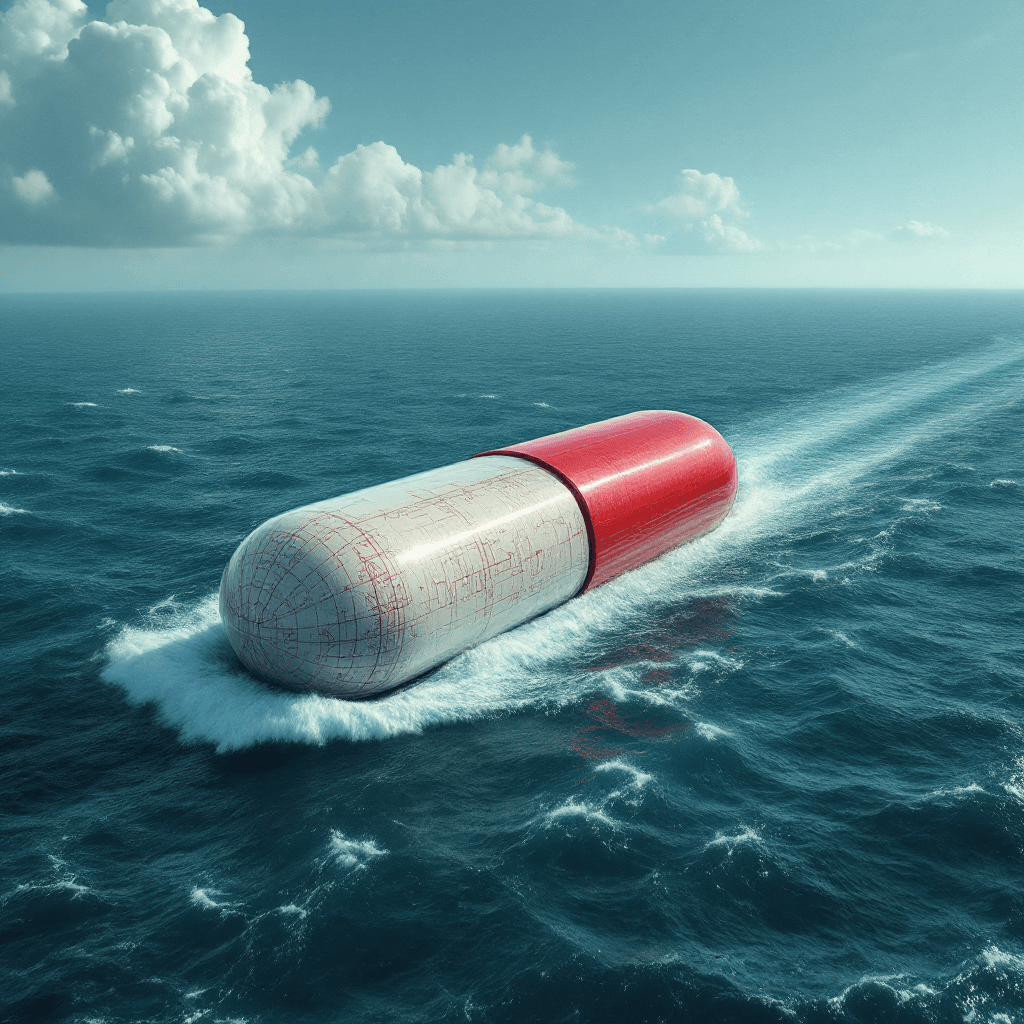 AI Ocean Giants: The Pill-Shaped Tankers of the Seas Image