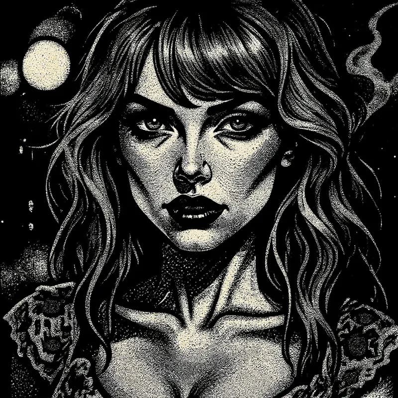 Noir Comic generated with Sin City AI Filter – Jun 19, 2025