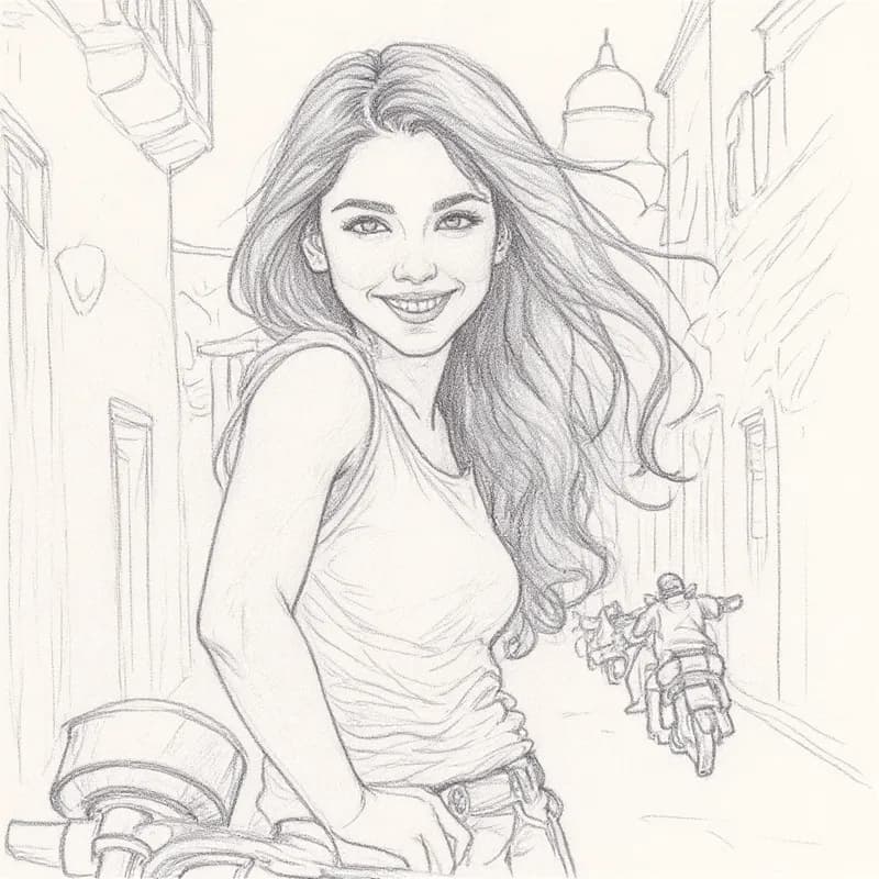 Pencil Drawing generated with Sketch AI Filter – Jul 18, 2025