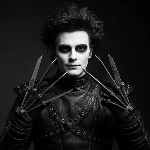 Photo after Edward Scissorhands AI Filter