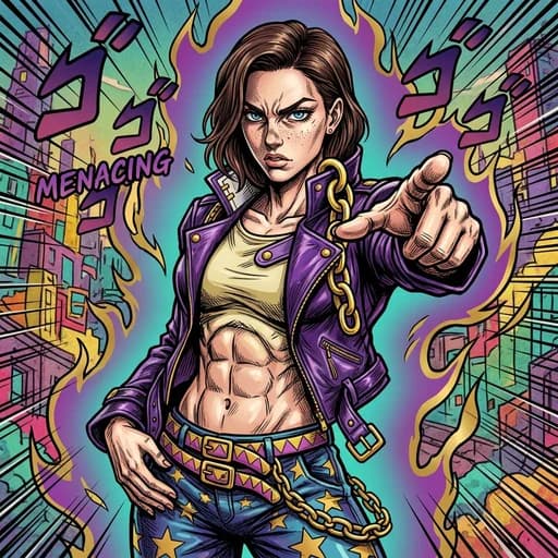 Photo after JoJo AI filter