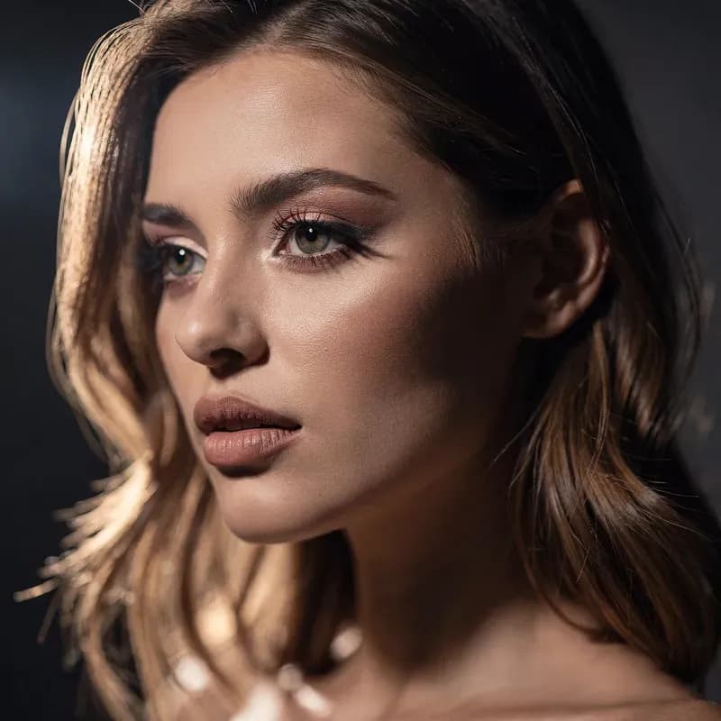 Cinematic portrait of a beautiful woman
