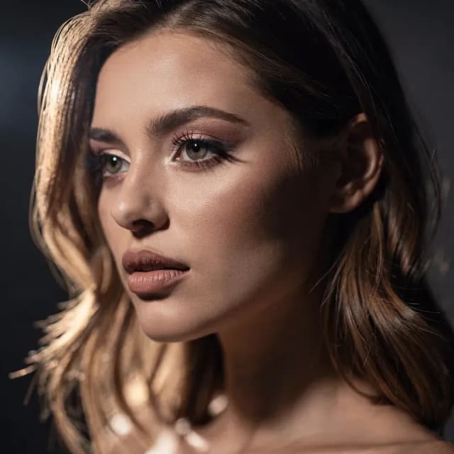 Cinematic portrait of a beautiful woman