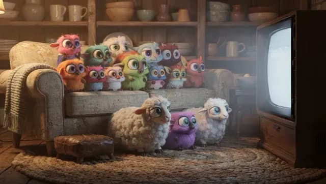 Cozy Evening in a Colorful Living Room