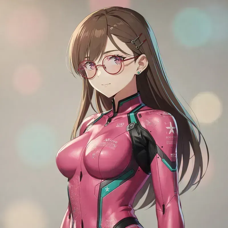 Futuristic Anime Portrait of a Young Woman