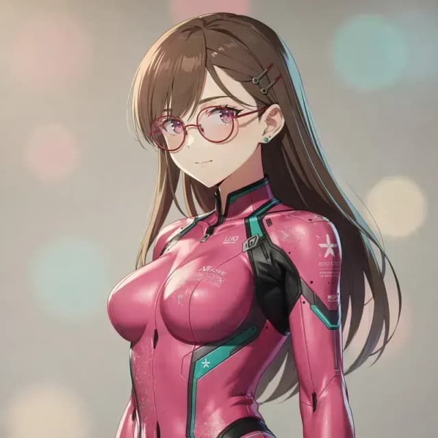 Futuristic Anime Portrait of a Young Woman