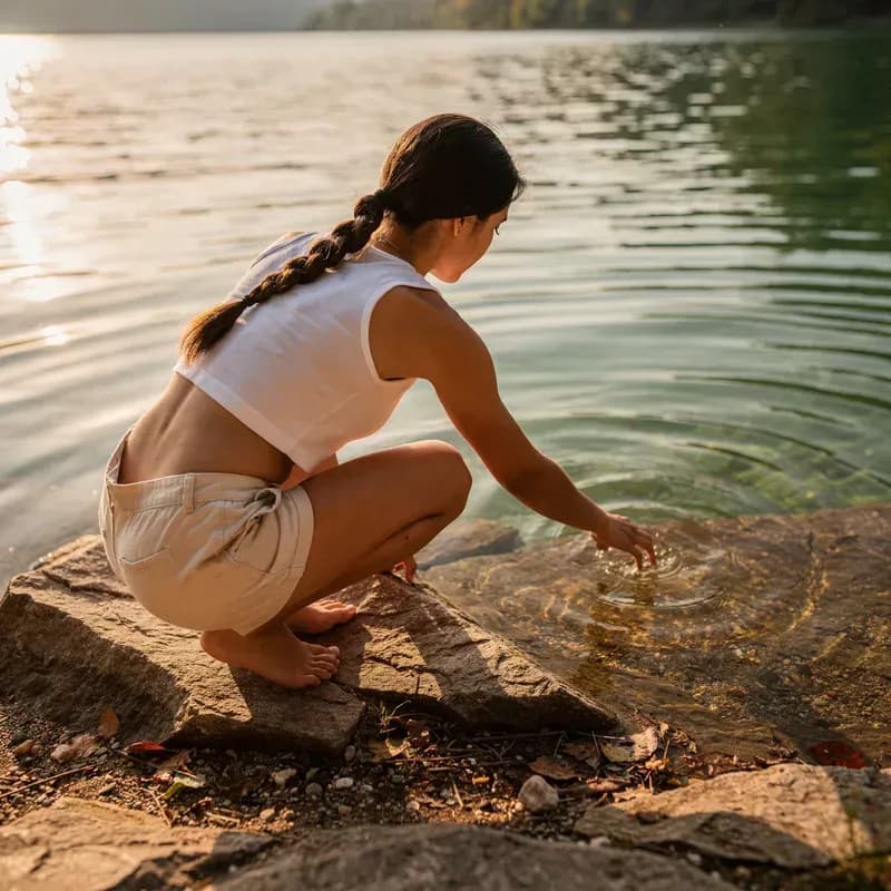 Serene Moments by the Lake
