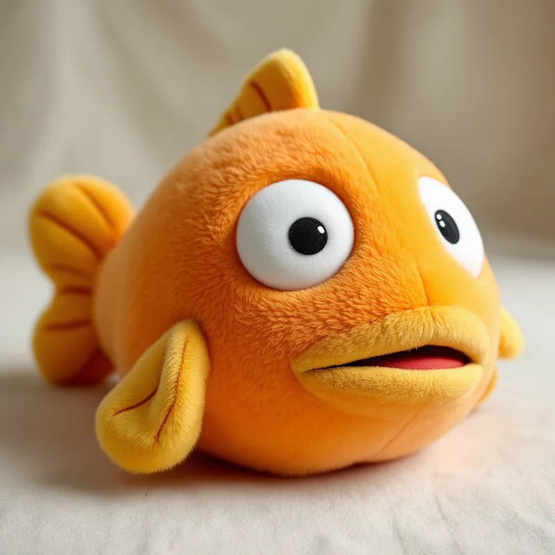Whimsical Plush Fish Toy: A Realistic Capture
