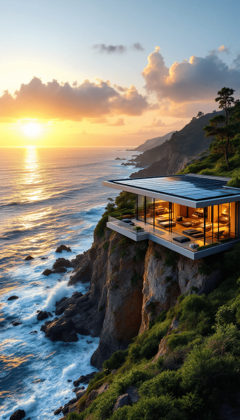Sunset Serenity: A Luxurious Cliffside Villa Retreat