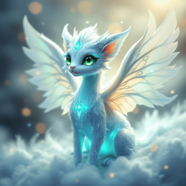 Ethereal Elegance: The Glowing Fakemon