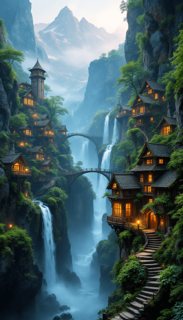 Enchanted Canyon Village: A Hidden Fantasy Paradise