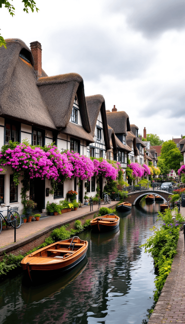 Serenity in a European Village: A Canal-side Dreamscape