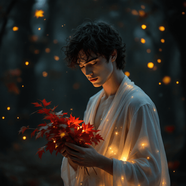 Enchanted Serenity: A Portrait of Ethereal Beauty in the Forest