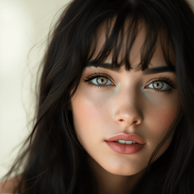 Ethereal Elegance: A Realistic Portrait of a Woman