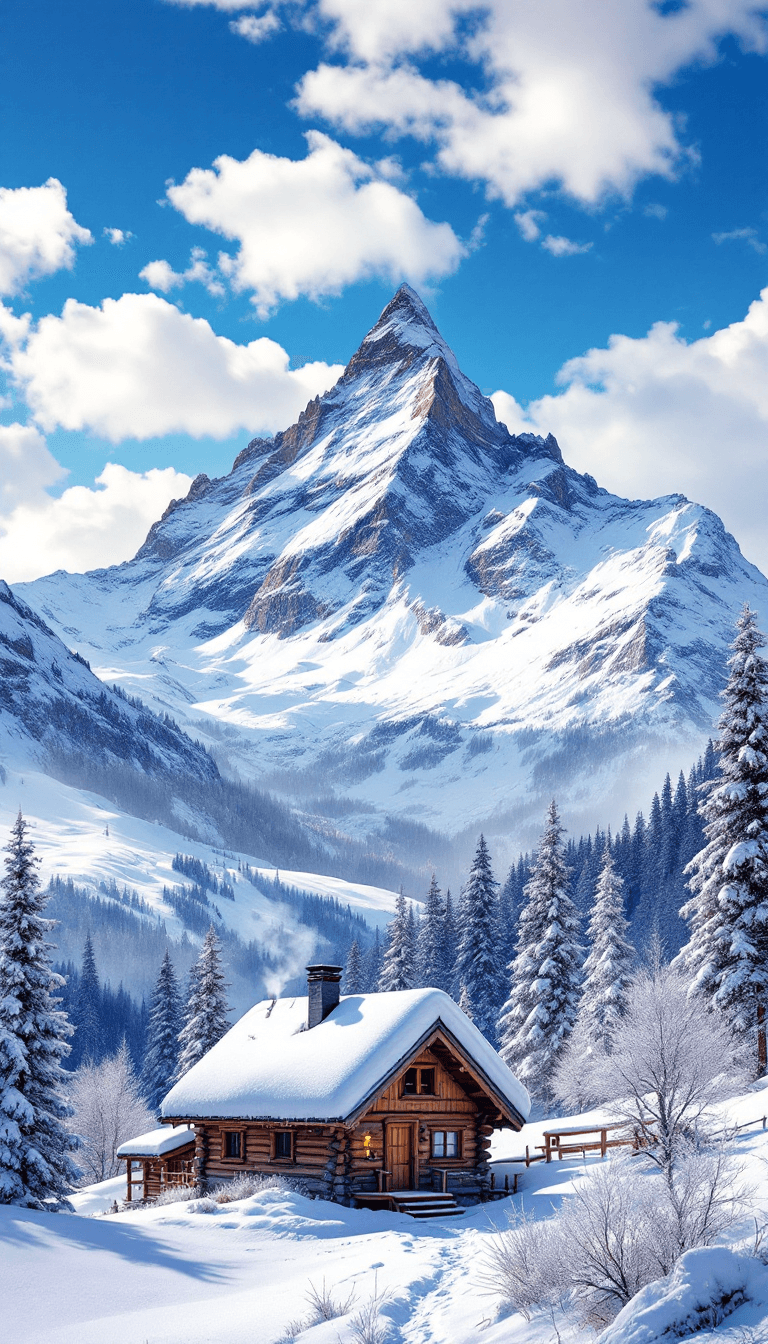 Winter Serenity: A Cozy Cabin in a Snowy Paradise