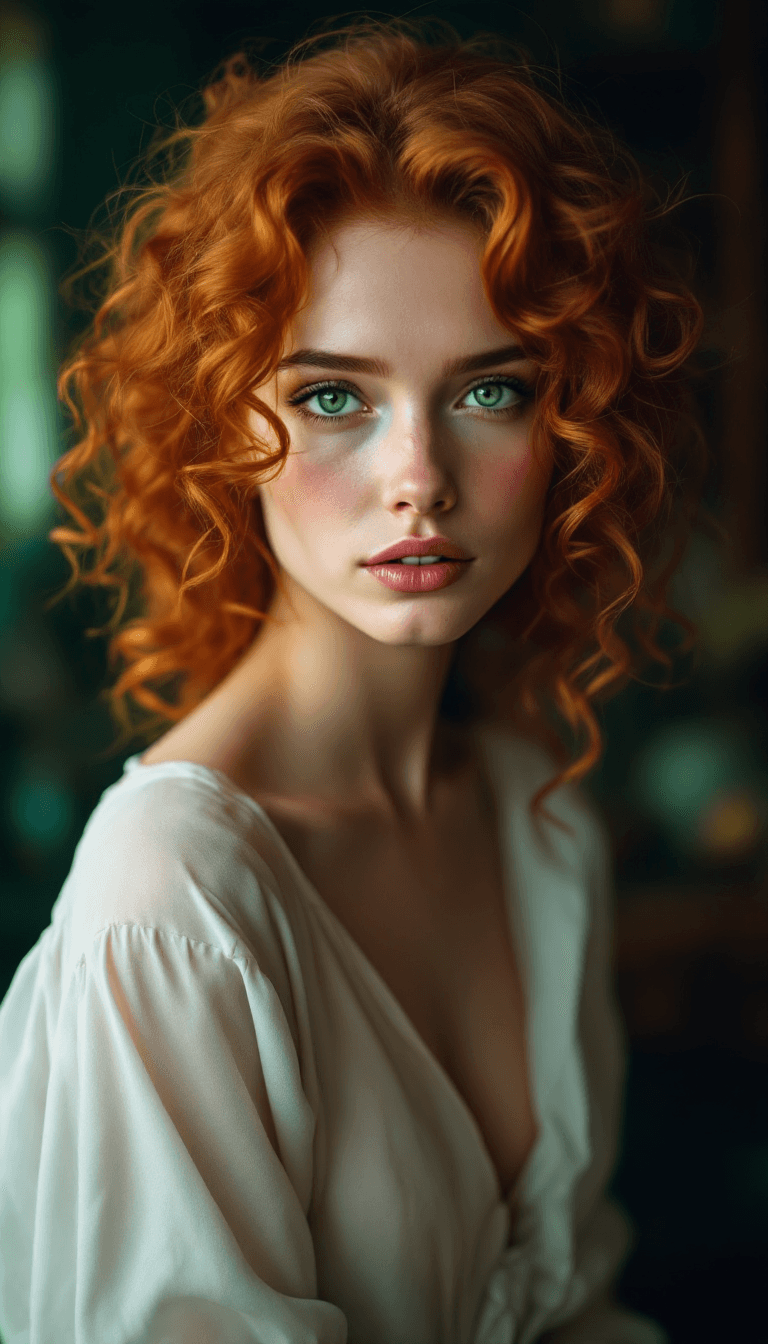 Enigmatic Elegance: A Portrait of Radiant Beauty