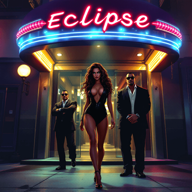 Under the Spotlight: A Nightclub Entrance