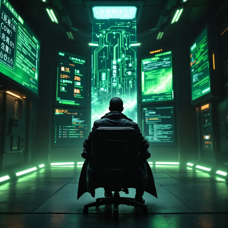 Neon Shadows: The Hacker's Domain