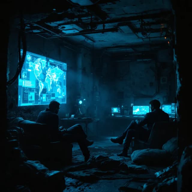 Uprising in the Shadows: A Cyberpunk Art Piece