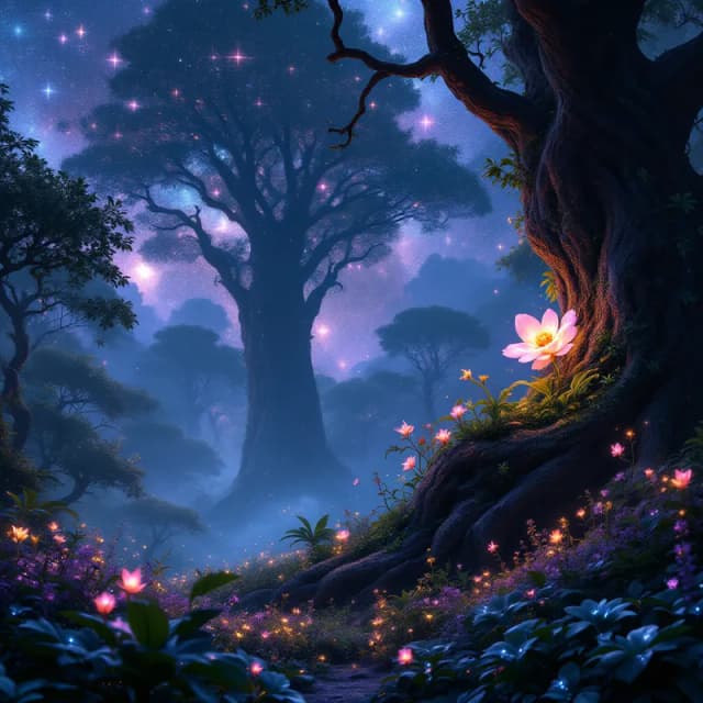Enchanted Night in Pandora: A Bioluminescent Dreamscape