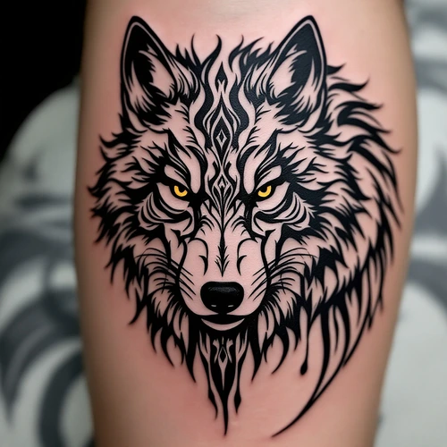 Style Black-White Tattoo Art for AI Image