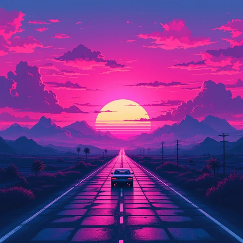 Style Vaporwave Photographs for AI Image