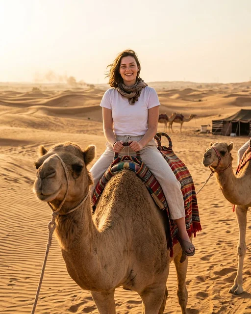 Camel Ride in the Arabian Desert example