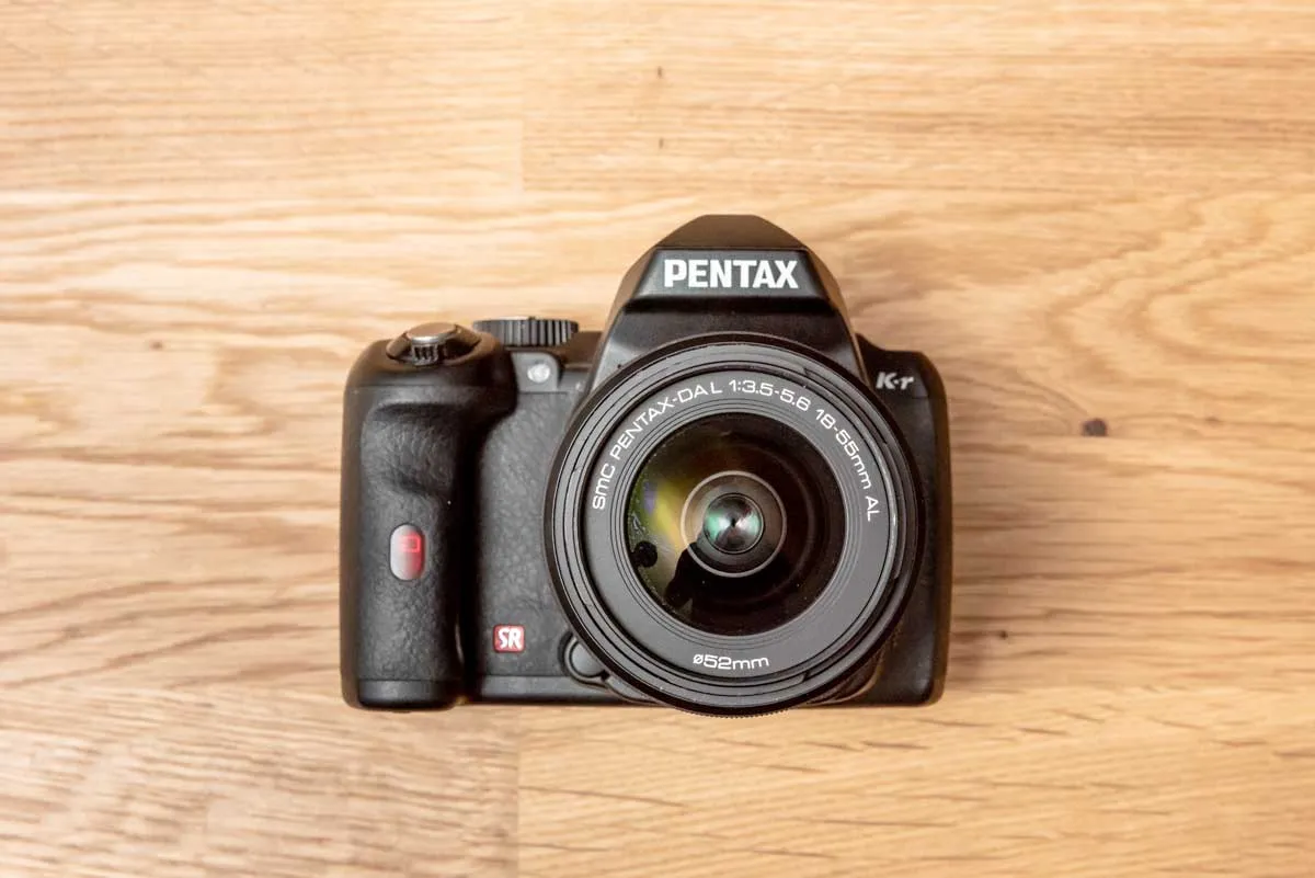 Example image for background removal with camera object on table